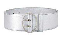 PRADA Leather Belts Unisex Silver