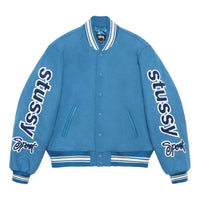 Stussy SS24 VARSITY Jacket 'Blue' 115748