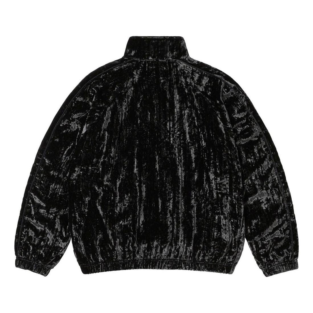 Supreme Crushed Velvet Track Jacket 'Black' SUP-FW23-119