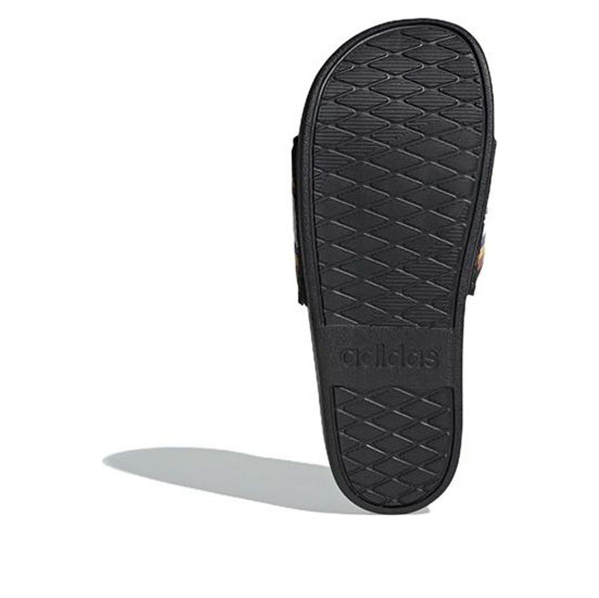 (WMNS) adidas x Farm Rio Adilette Comfort Slides 'Black White' EF0854
