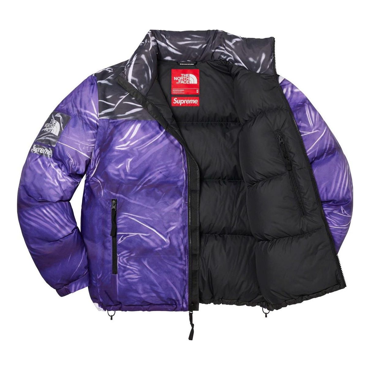 Supreme x The North Face Printed Nuptse Jacket 'Purple Black' SUP-SS23-077