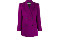 SAINT LAURENT FW21 Business Suits Coats Women's Purple
