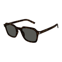 SAINT LAURENT Recycled Acetate Square Sunglasses Men's Brown