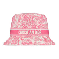 DIOR Cotton Bucket Hats Women's Pink