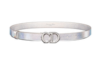 DIOR Leather Belts Women's Silver