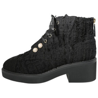 CHANEL Ankle Boots Women's Black