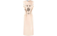 PRADA SS22 Sleeveless Dress Women's Beige
