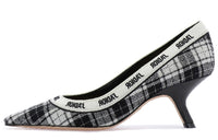DIOR J'Adior Irregular Heel High Heels 6cm Women's Black White