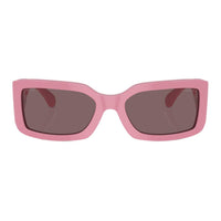 CHANEL Acetate Irregular Shape Sunglasses Women's Pink