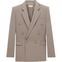 SAINT LAURENT Business Suits Coats Men's Taupe