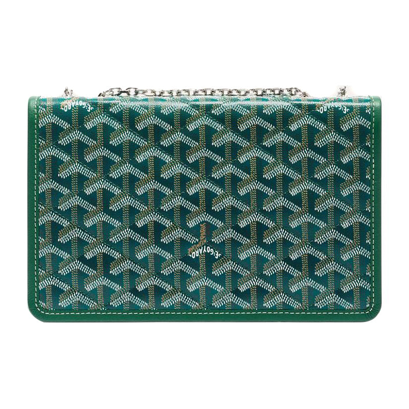 GOYARD Alexandre III Canvas With Leather Shoulder Bag Crossbody Bag Women's Green