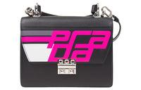 PRADA Cow Leather Shoulder Bag Crossbody Bag Women's Black