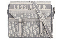DIOR Canvas Canvas Bag Messenger Bag Shoulder Bag Crossbody Bag Regular Women's Gray