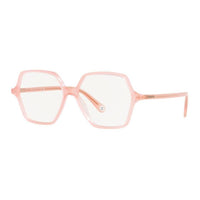 CHANEL Plastic Irregular Shape Eyeglass Frames Women's Pink