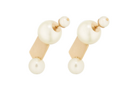 DIOR Metal Earrings Women's Gold