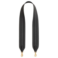 HERMES Cavale Cavale Canvas With Swift Calfskin Bag Shoulder Strap Women's Dusty Gray & Black