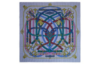 HERMES Knit Scarves Women's Blue