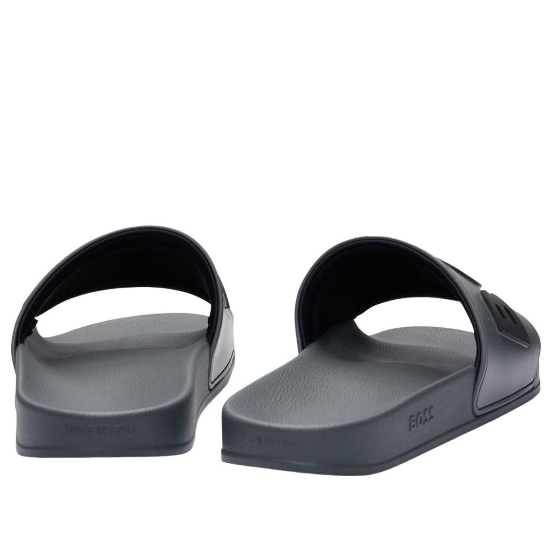 Hugo Boss Raised Italian Made Slides 'Grey' 50498241-021
