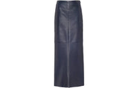 PRADA SS23 Denim Long Skirt Women's Dark Blue
