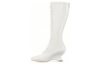 DIOR Knee-high Boots 6.5cm Women's White
