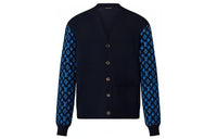 LOUIS VUITTON Monogram Cashmere Mix Cardigan