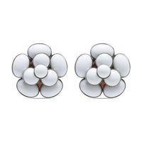 CHANEL Silver-Plated Earrings Women's Silver