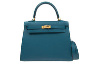 HERMES Kelly Epsom Leather Kelly Bag Shoulder Bag Handbag Women's W0 Bosh Strait Blue
