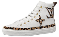 LOUIS VUITTON Lv Stellar High Top Sports Shoes White Women's
