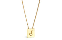 CELINE Alphabet J Necklace In Brass With Gold Finish