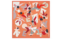 HERMES Silk Scarves Women's Orange