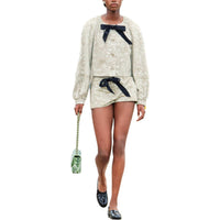 CHANEL Leather Jacket Women's Beige