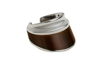 HERMES Metal Stainless Steel Clip-on Earrings Men's Brown