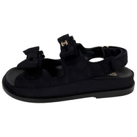 CHANEL Beach Sandals Women's Black