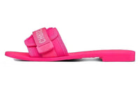DIOR Diorevolution Rubber Sole Slide Slippers Women's Bright Pink