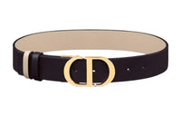 DIOR Leather Belts Women's Black