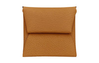 HERMES Bastia Mysore Goat Skin Wallet Women's 28Caramel Caramel