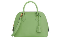 HERMES Bolide Calfskin Bowling Bag Handbag Women's Avocado Green