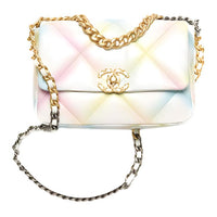 CHANEL 22P Goatskin Handbag, Shoulder Bag Women's White