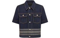 DIOR Denim Jackets Women's Dark Blue