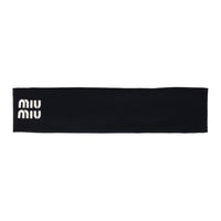 MIU MIU Fabric Hair Bands Women's Black