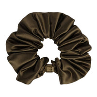 MIU MIU Army Green Satin Scrunchie