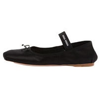 MIU MIU Flat Mary Jane Shoes Women's Black