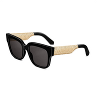 DIOR Acetate Square Sunglasses Women's Black