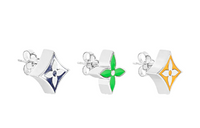LOUIS VUITTON Monogram Party Set Of 3 Earrings