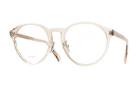 CELINE Plate Frame Irregular Shape Eyeglass Frames Women's Transparent Beige