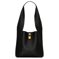 SAINT LAURENT Calfskin One Shoulder Handbag Women's Black