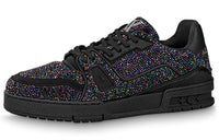 LOUIS VUITTON LV Trainer Black Crystals