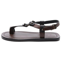 SAINT LAURENT Nu Pieds One Strap Sandals Women's Brown
