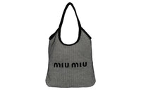 MIU MIU Cow Leather Handbag Women's Black