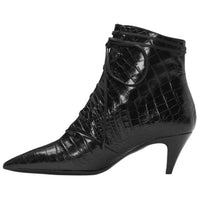 SAINT LAURENT Kiki Ankle Boots 6.5cm Women's Black